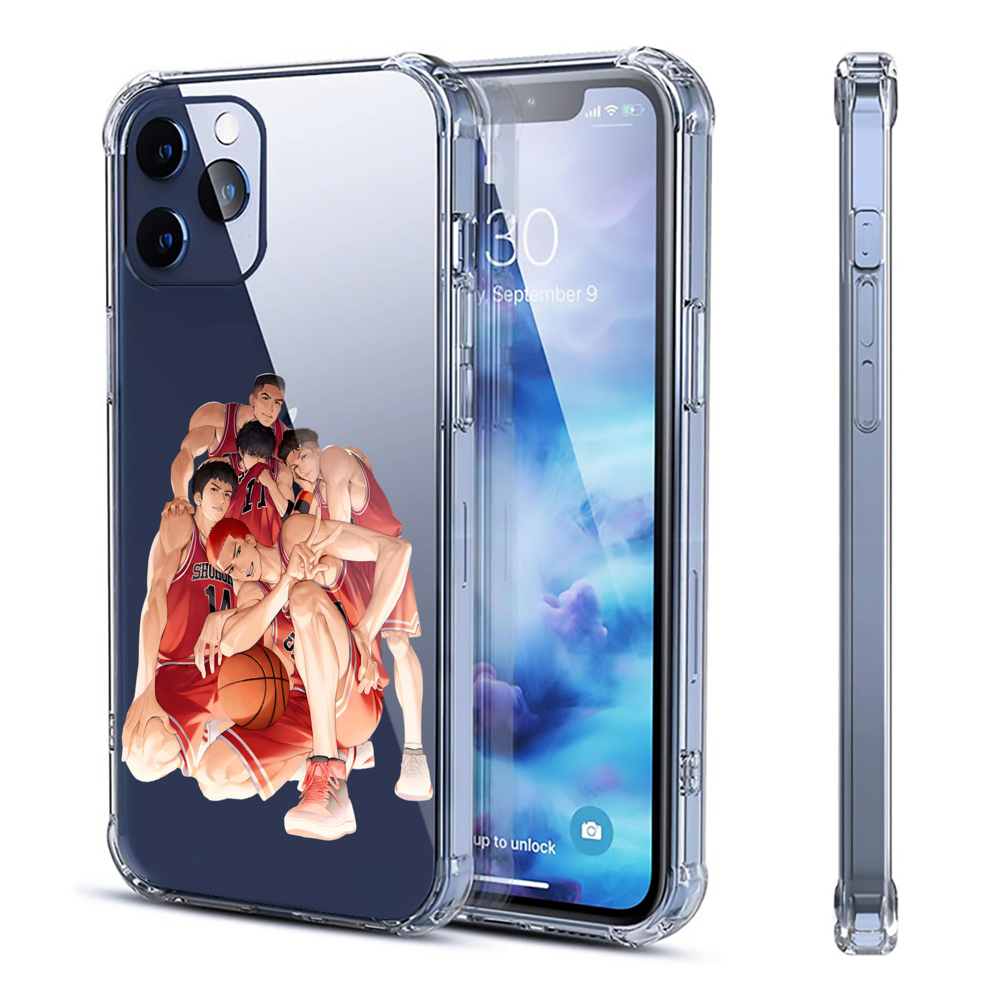 （画像用） SLAM DUNK／スラムダンク 【iPhone 12シリーズ対応】透明スマホケース（クリアソフトケース）